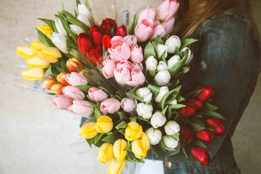 declaración de amor con flores